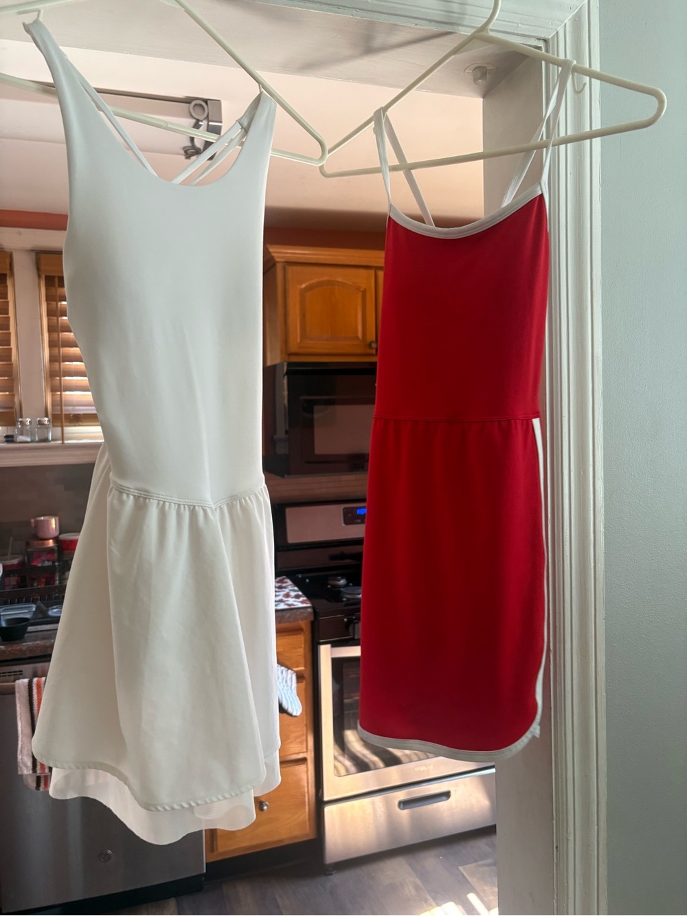 Girls size 10-12 red and white Tennis Dresses ( sold together or separately)